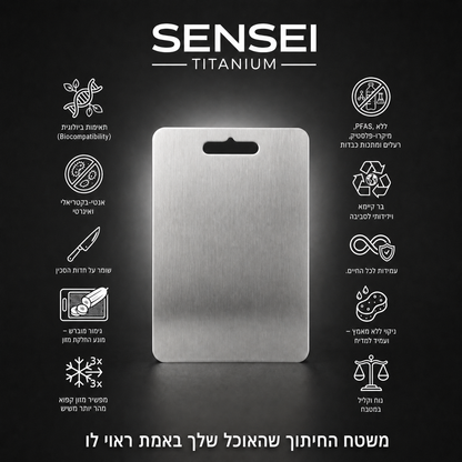 SENSEI™  משטח החיתוך מטיטניום מבית
